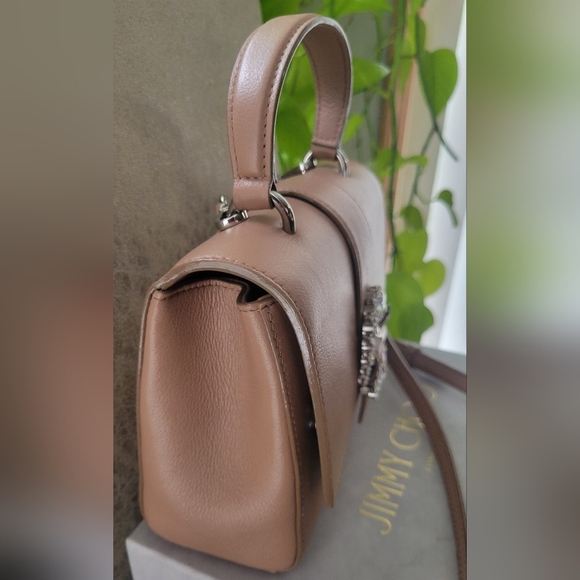 COPY Jimmy Choo Cheri Powder Crossbody Top Handle Bag - Picture 12 of 16